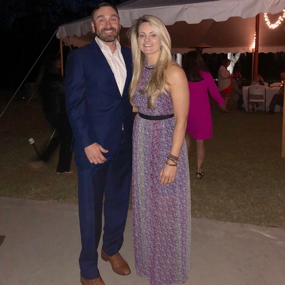 ✨BCBGeneration Floral Halter Maxi Dress – Size 8✨ - Picture 4 of 4